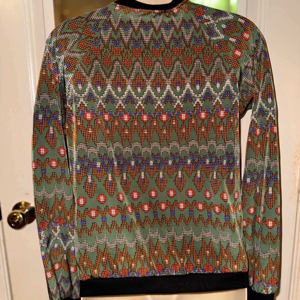 Patterned Bomber Jacket - Multicolor - Picture 5 of 5
